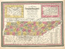 South Map By Samuel Augustus Mitchell