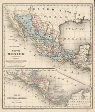 Southwest, Mexico and Central America Map By Daniel Burgess & Co.
