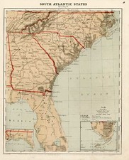 Southeast Map By A. Guyot