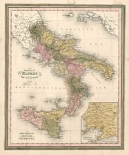 Europe, Italy, Mediterranean and Balearic Islands Map By Henry Schenk Tanner