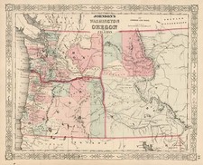 Rocky Mountains Map By Benjamin P Ward  &  Alvin Jewett Johnson