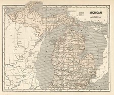 Midwest Map By Sidney Morse  &  Samuel Breese