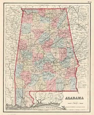 South Map By Joseph Hutchins Colton