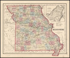 Midwest and Plains Map By Joseph Hutchins Colton