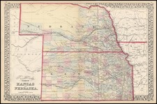 Plains Map By Samuel Augustus Mitchell Jr.