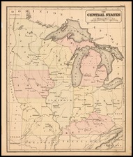 Midwest and Plains Map By Rand McNally & Company