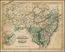 Mid-Atlantic Map By Rand McNally & Company