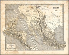 Texas, Southwest, Mexico and California Map By Thomas, Cowperthwait & Co.