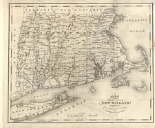 New England Map By George Gillet