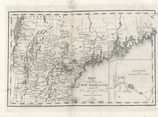 New England Map By George Gillet