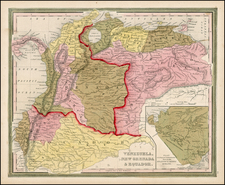 South America Map By Samuel Augustus Mitchell