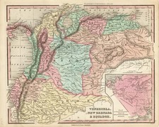 South America Map By Henry Schenk Tanner