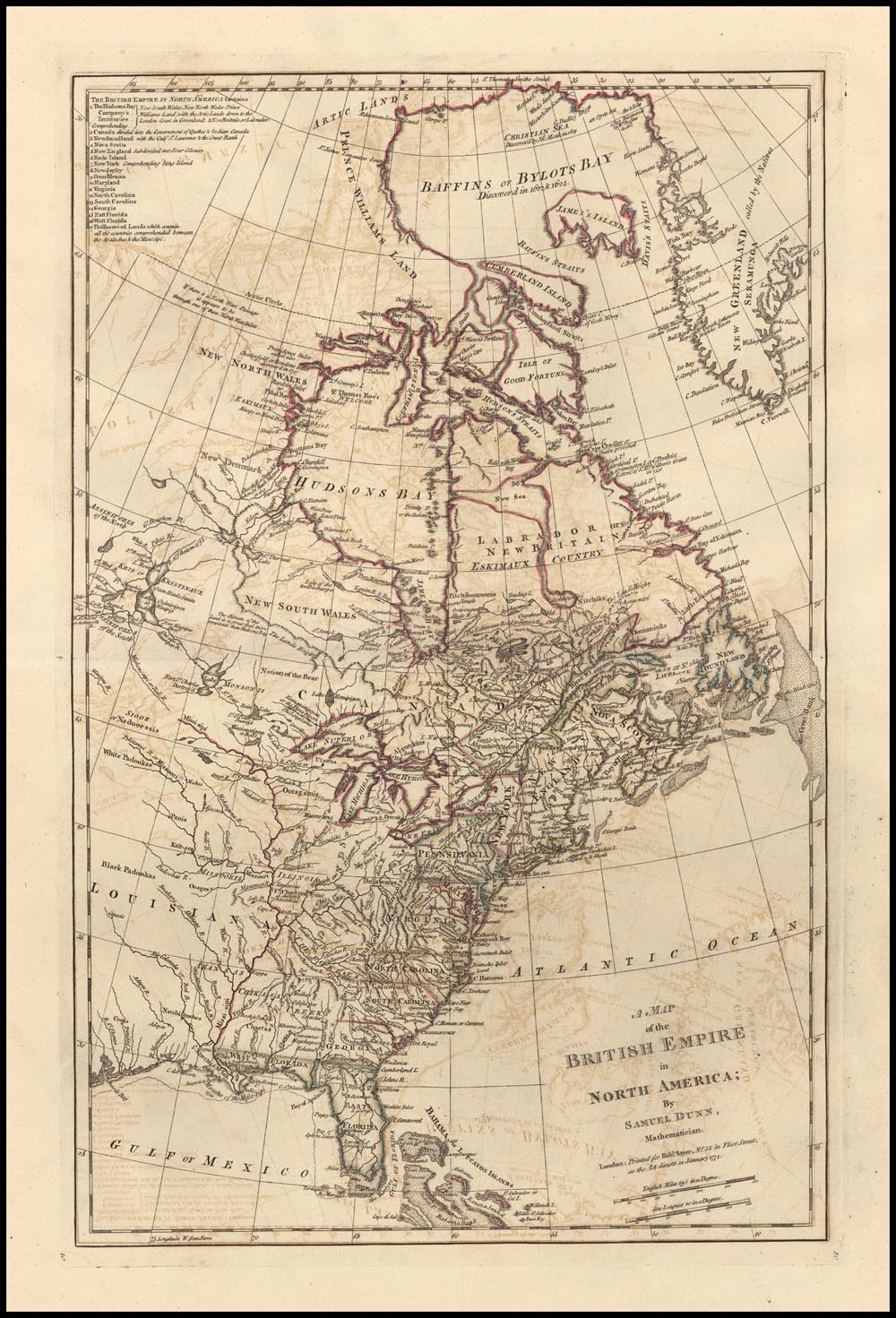 A Map of the British Empire in North America . . . 1774 - Barry