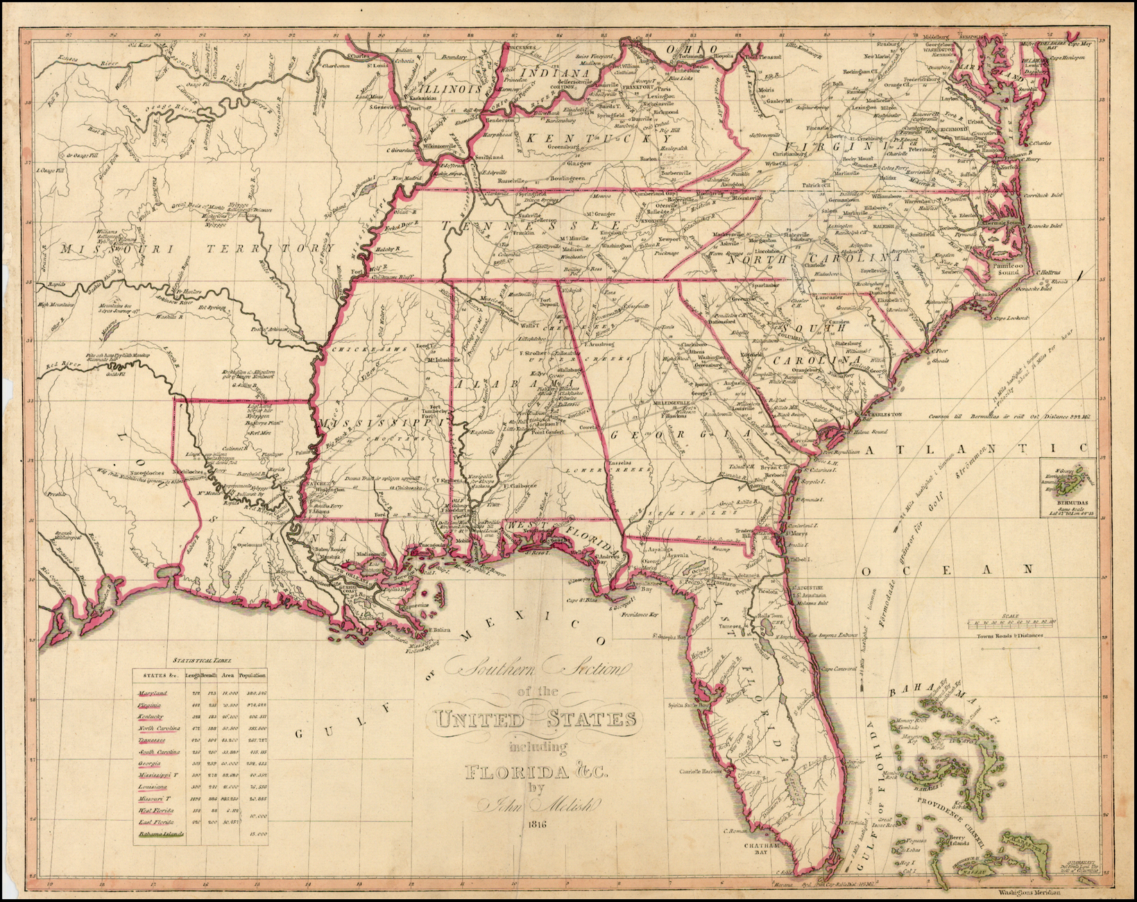 Southern Section of the United States including Florida &c. by John ...