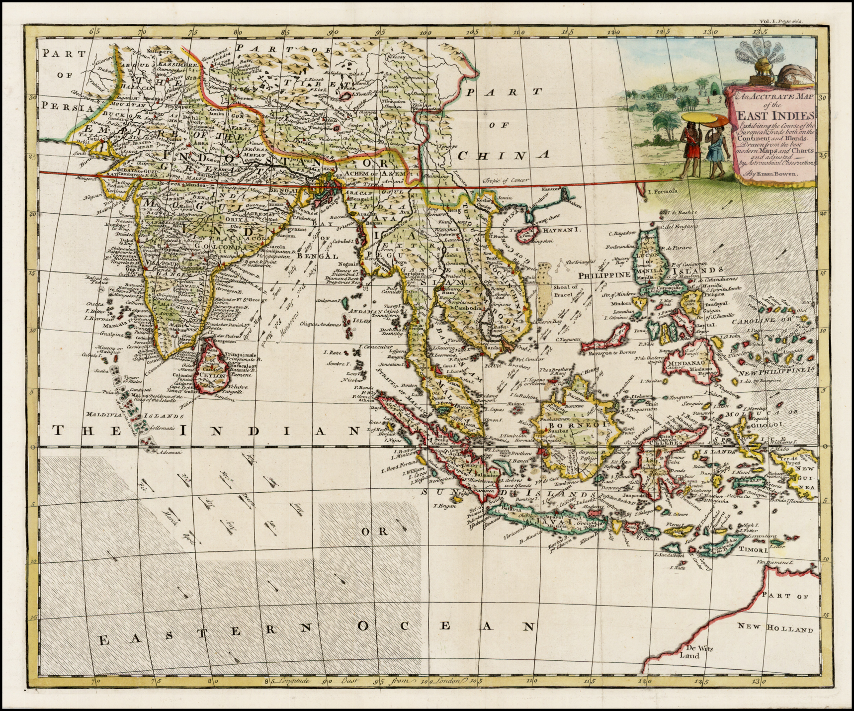 An Accurate Map of the East Indies Exhibiting the Course of the ...