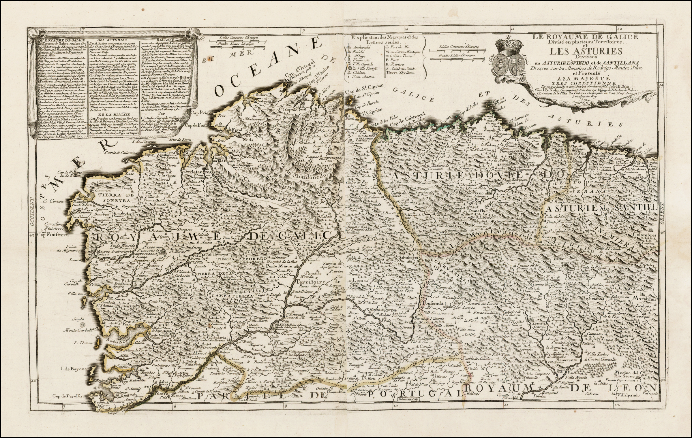 [Galicia & Asturias] Le Royaume de Galice Divise en plusieur ...