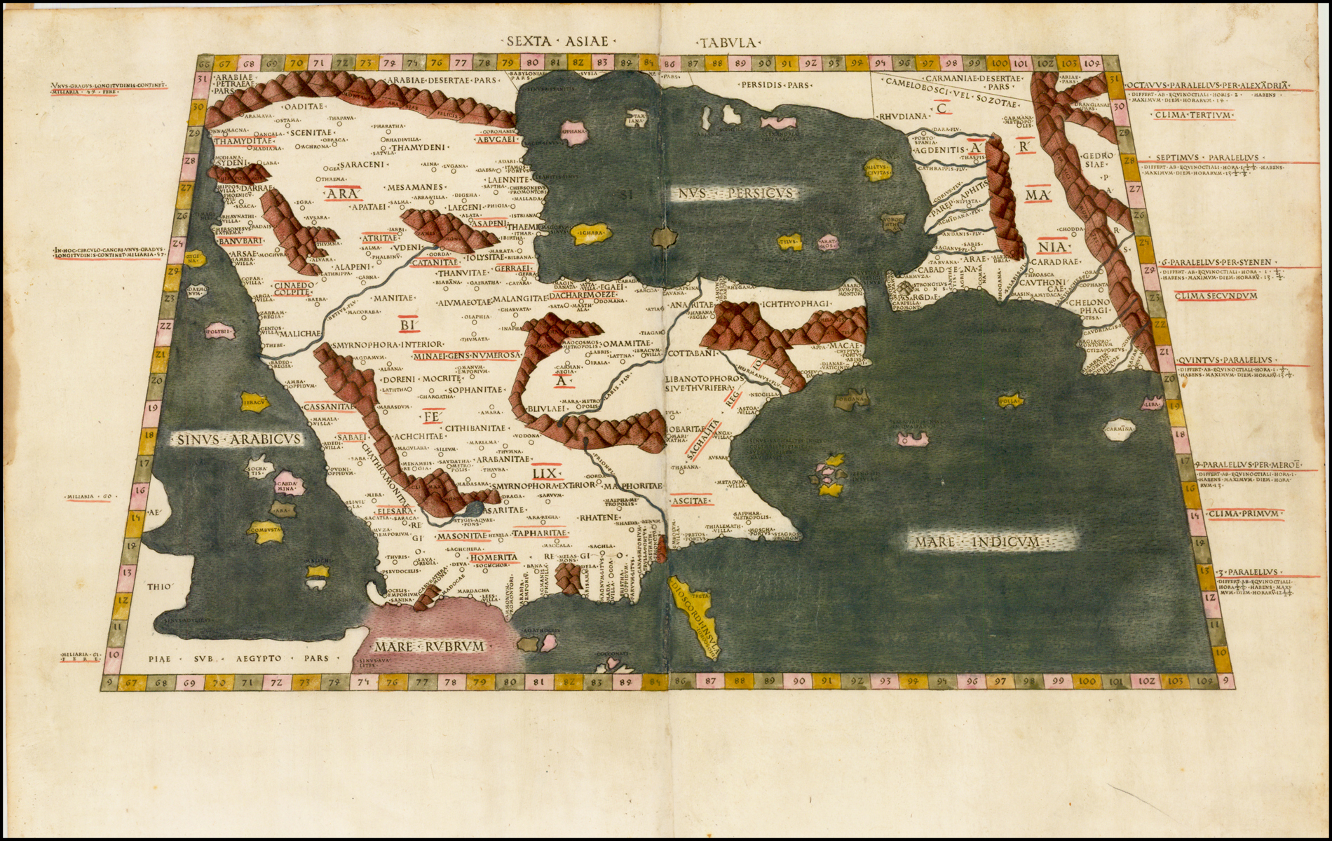 Mapa do Mundo com Base em Ptolemeu - 1467