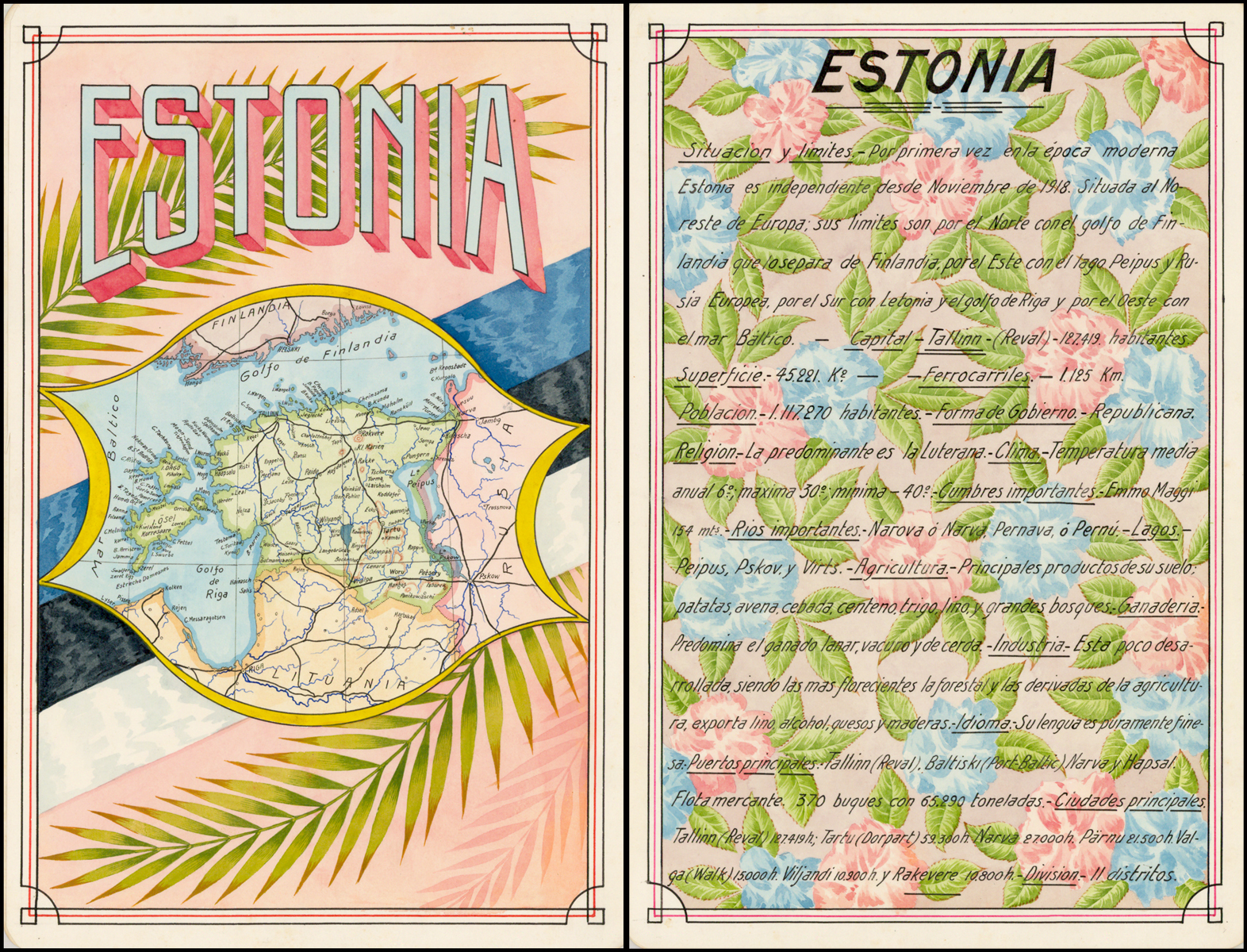Estonia Barry Lawrence Ruderman Antique Maps Inc