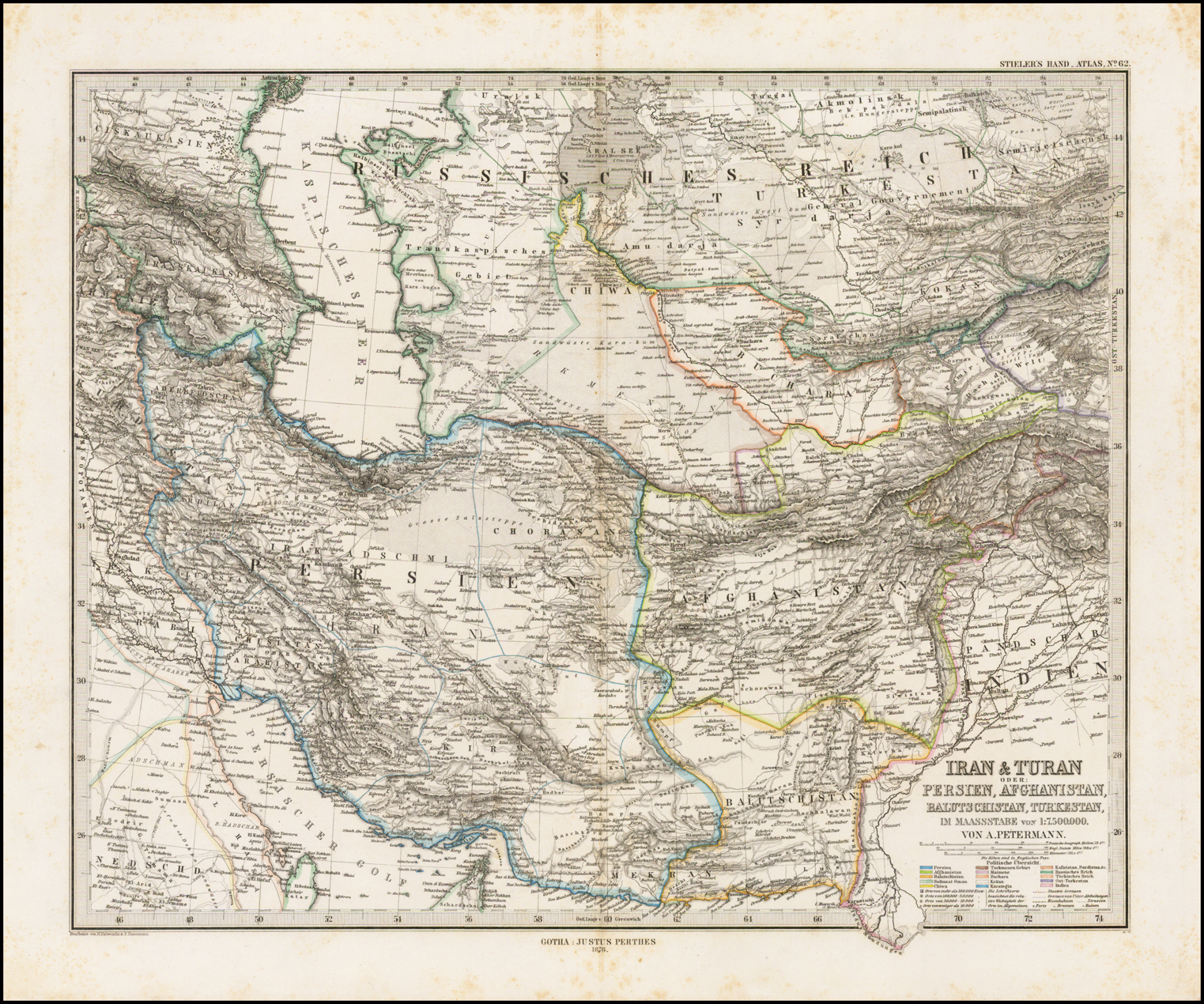 Карта мира 1880 года