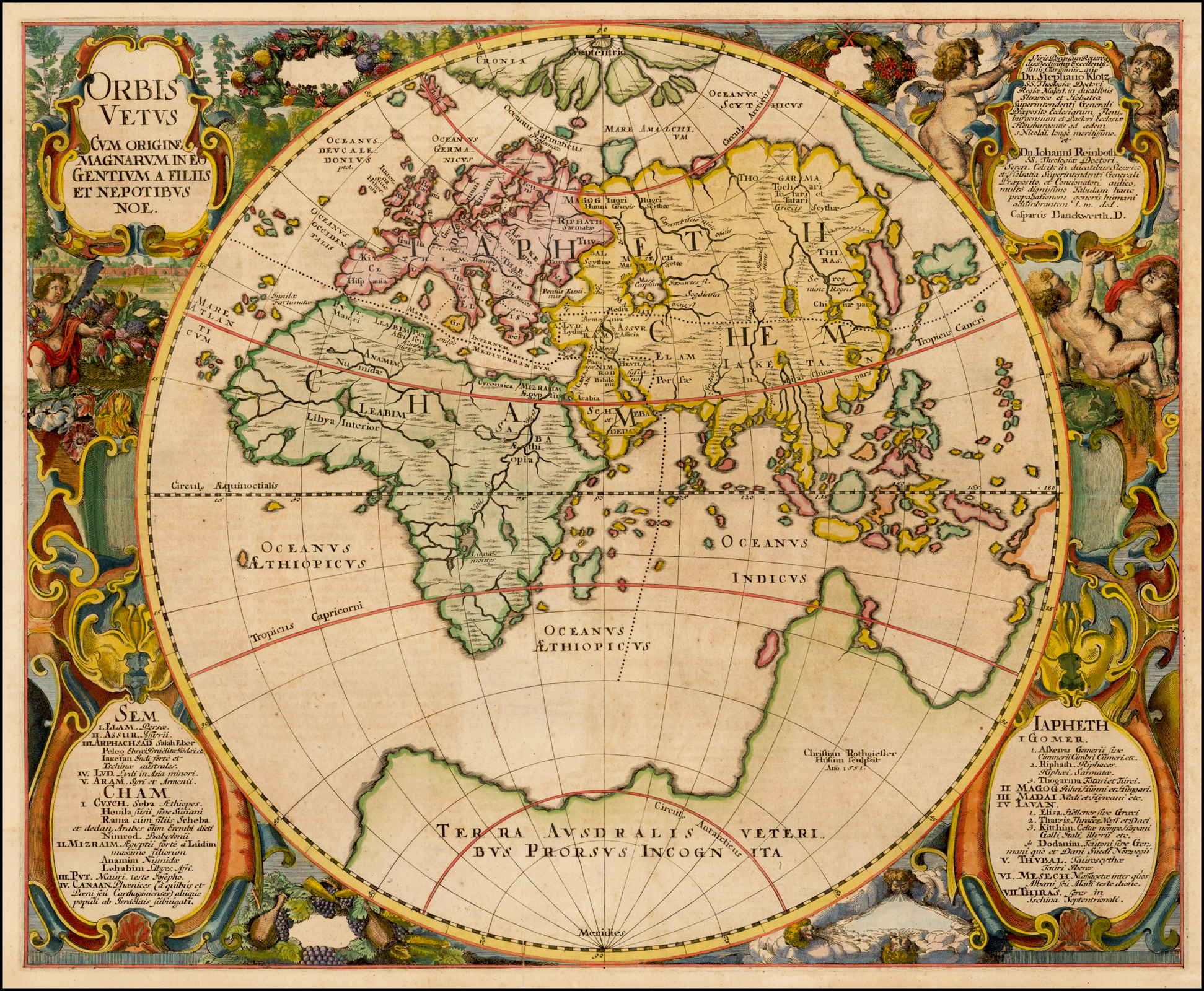 Карта земли 15 века