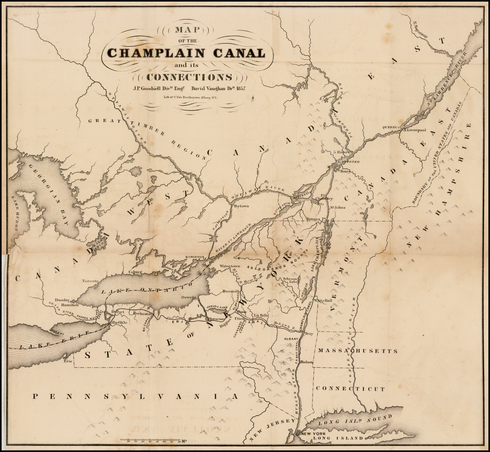 Champlain Route Map