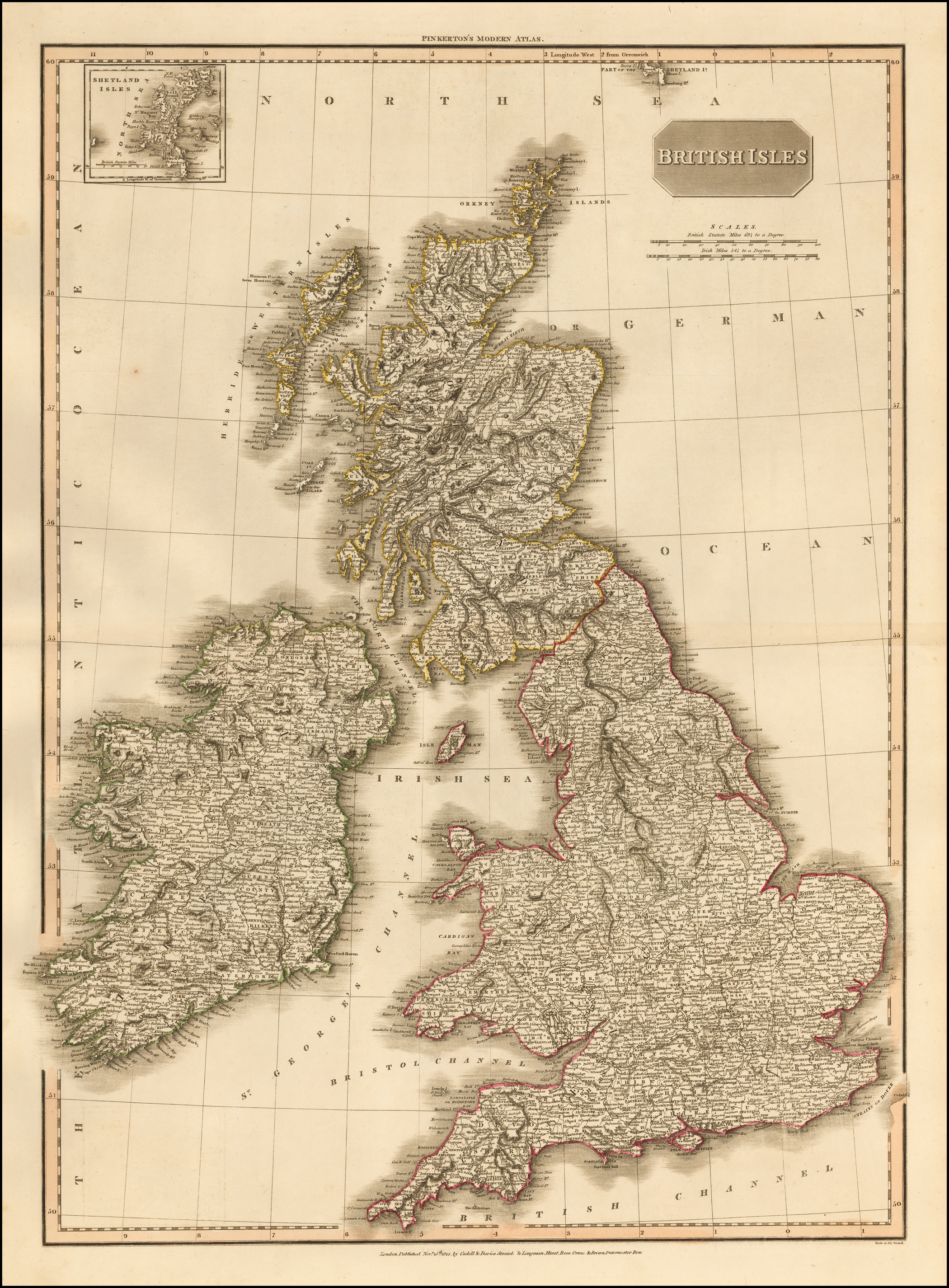 British isles include. Старая карта Англии. Карта древнего острова Британии. Остров Пинкертон.