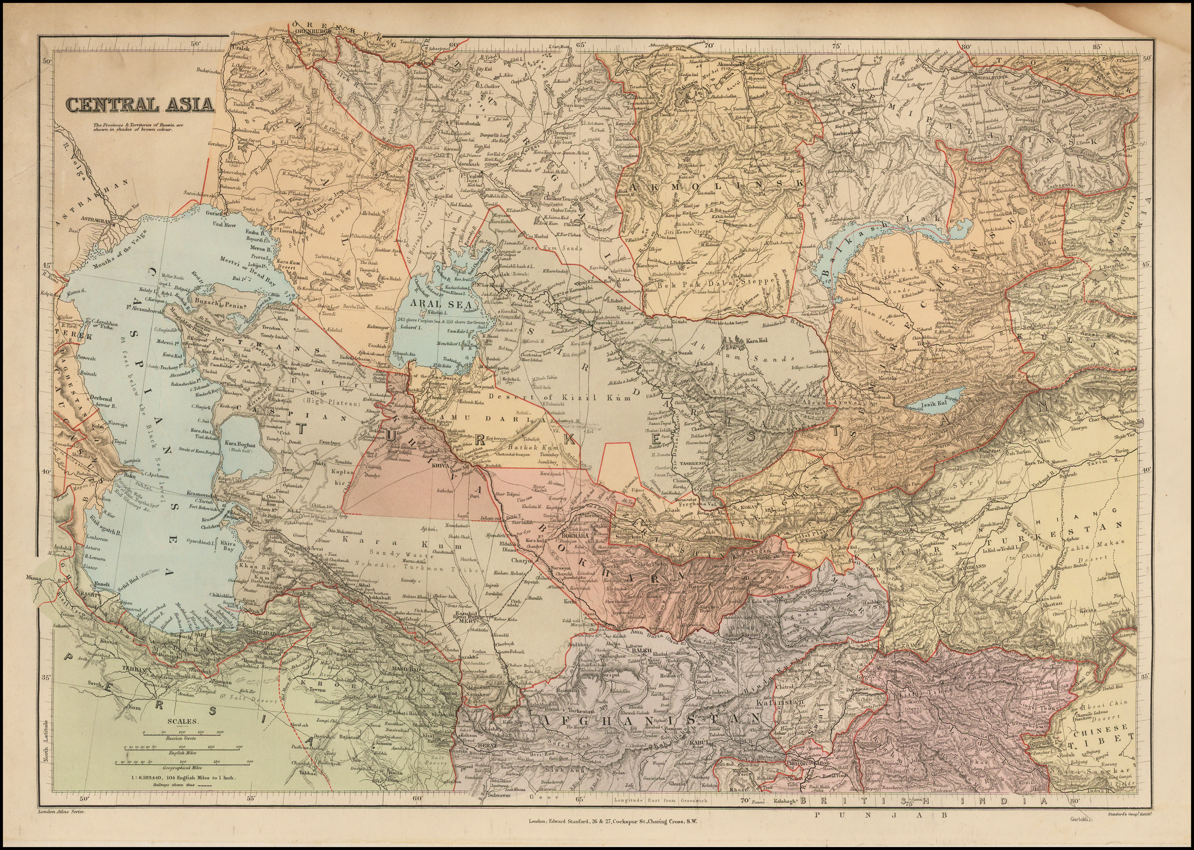 Карта казахстана 1800 года