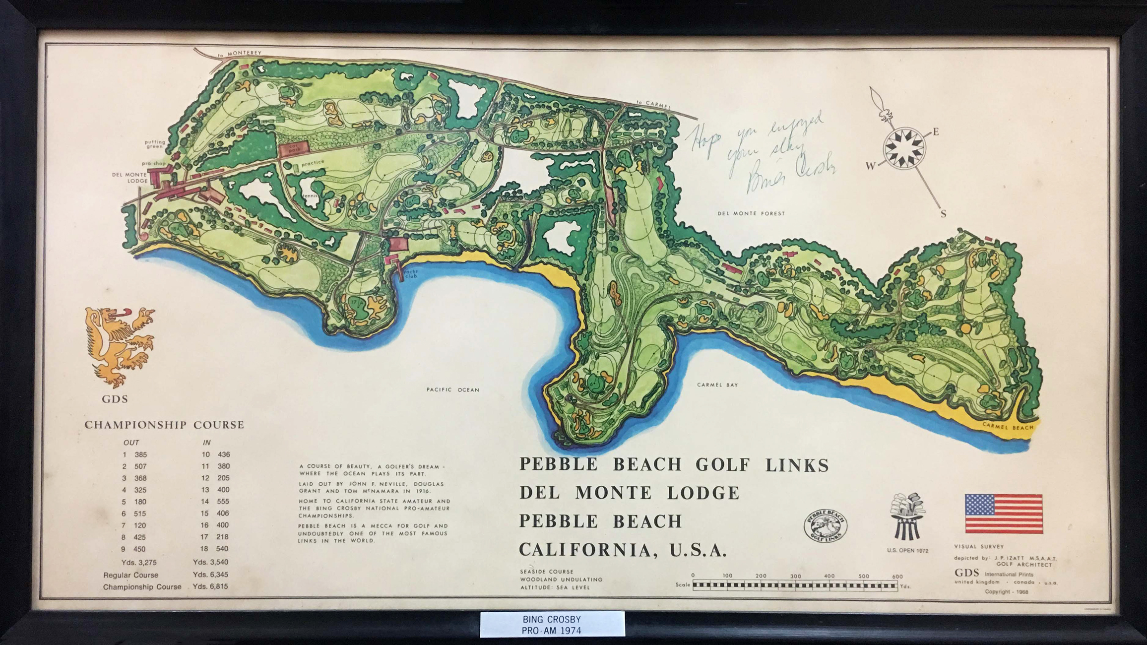 Pebble Beach Course Map