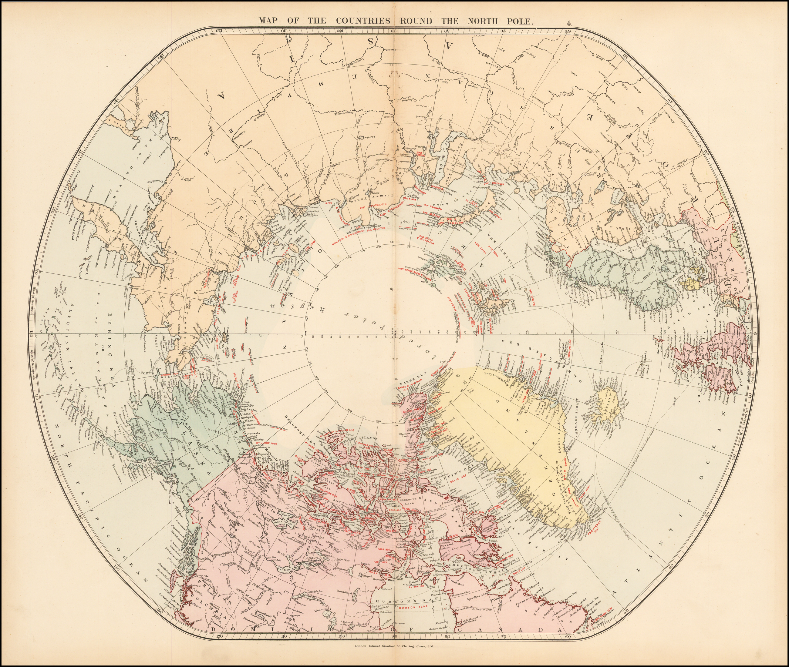 map of the countries round the north pole barry lawrence