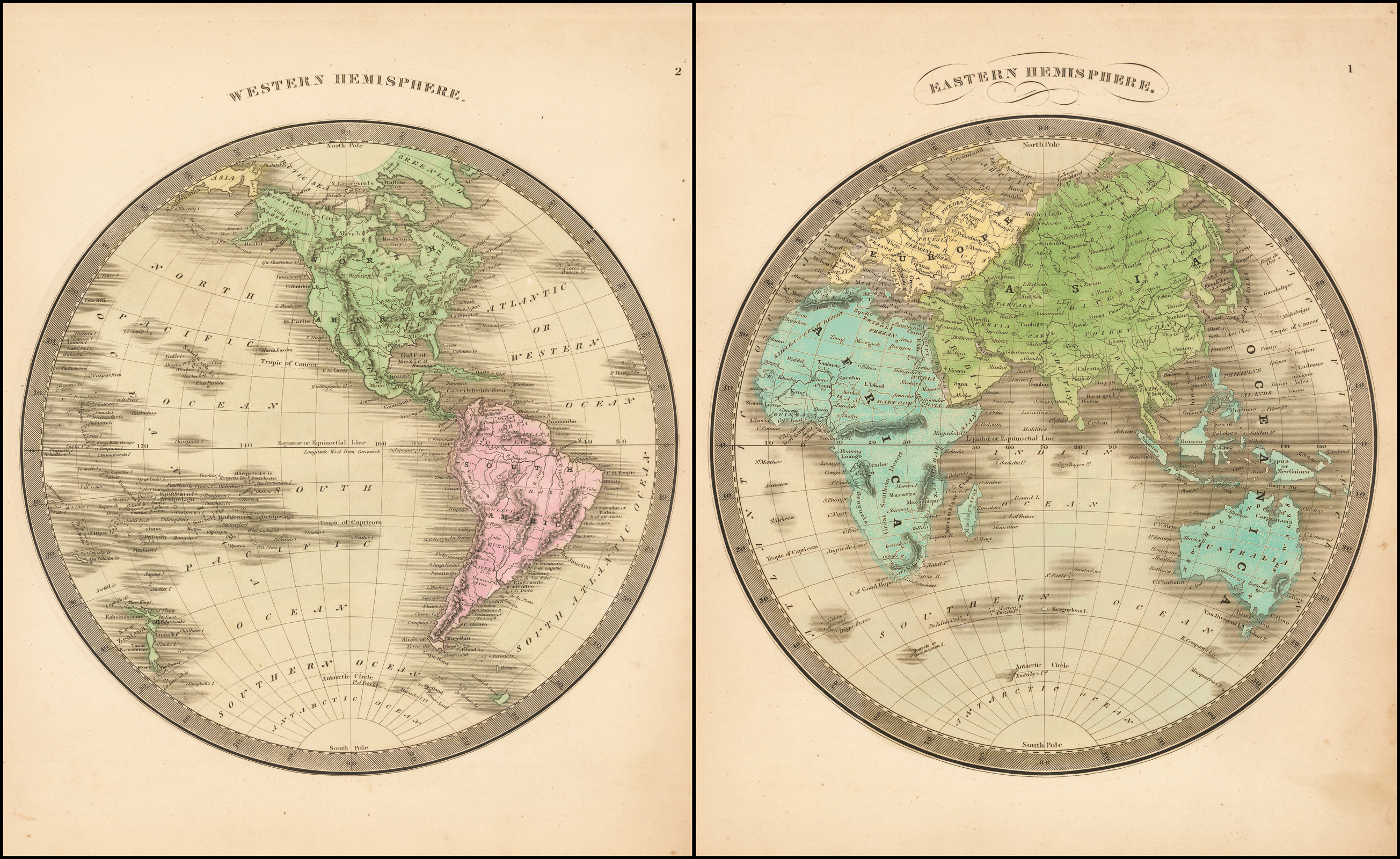 Western Hemisphere and Eastern Hemisphere - Barry Lawrence Ruderman