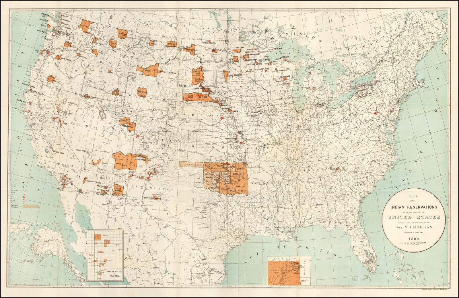 Reservations In The United States Map - United States Map