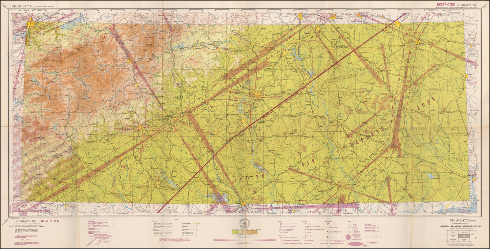 Aviation Sectional Charts For Sale