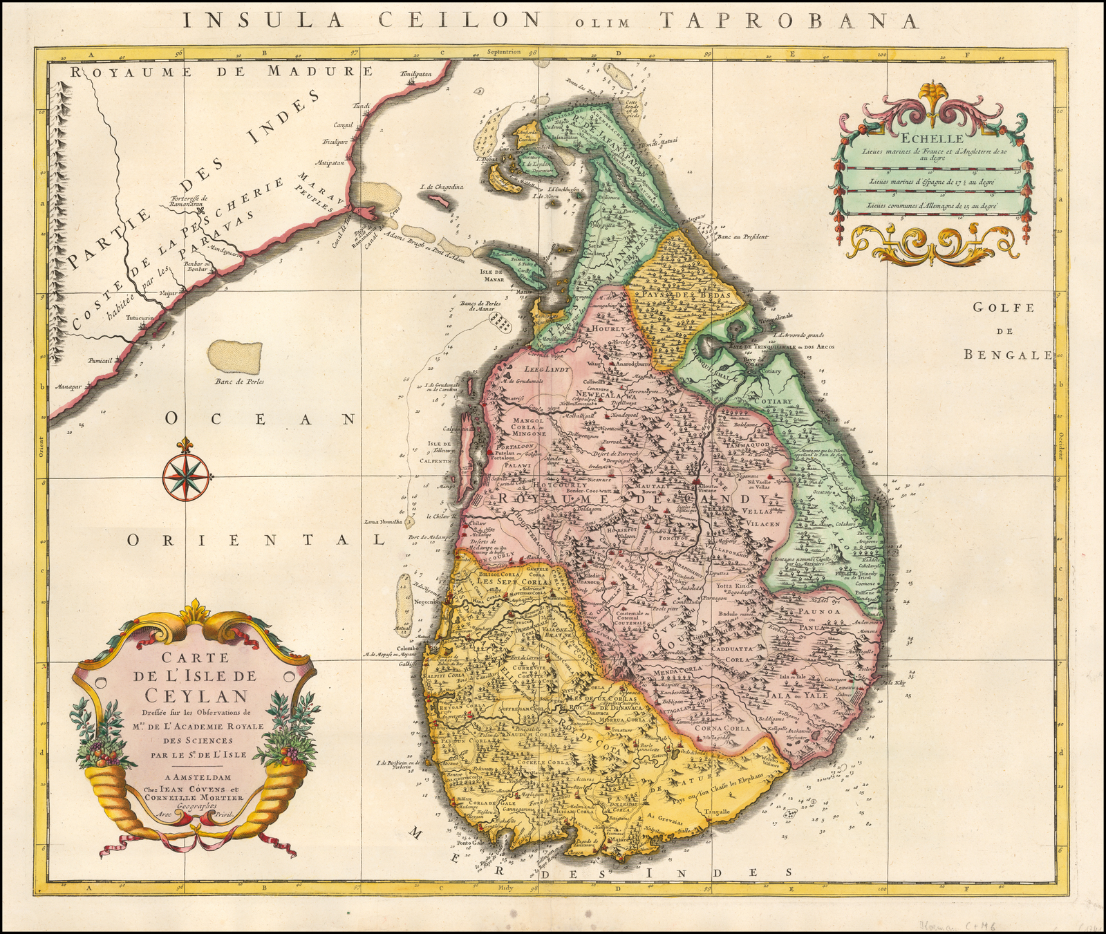 Карта цейлона на русском языке с городами подробная