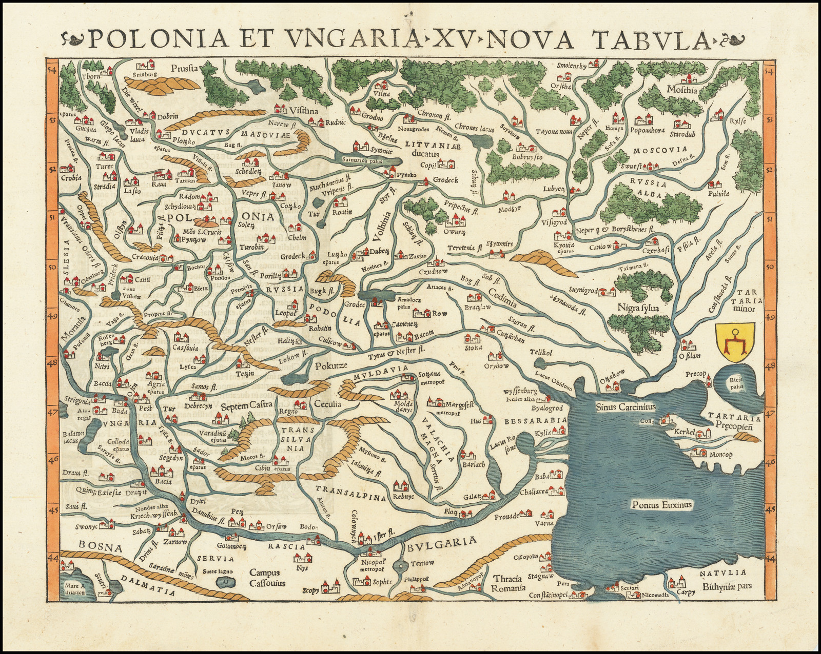 Polonia Et Ungaria Xv Nova Tabula Barry Lawrence Ruderman Antique Maps Inc