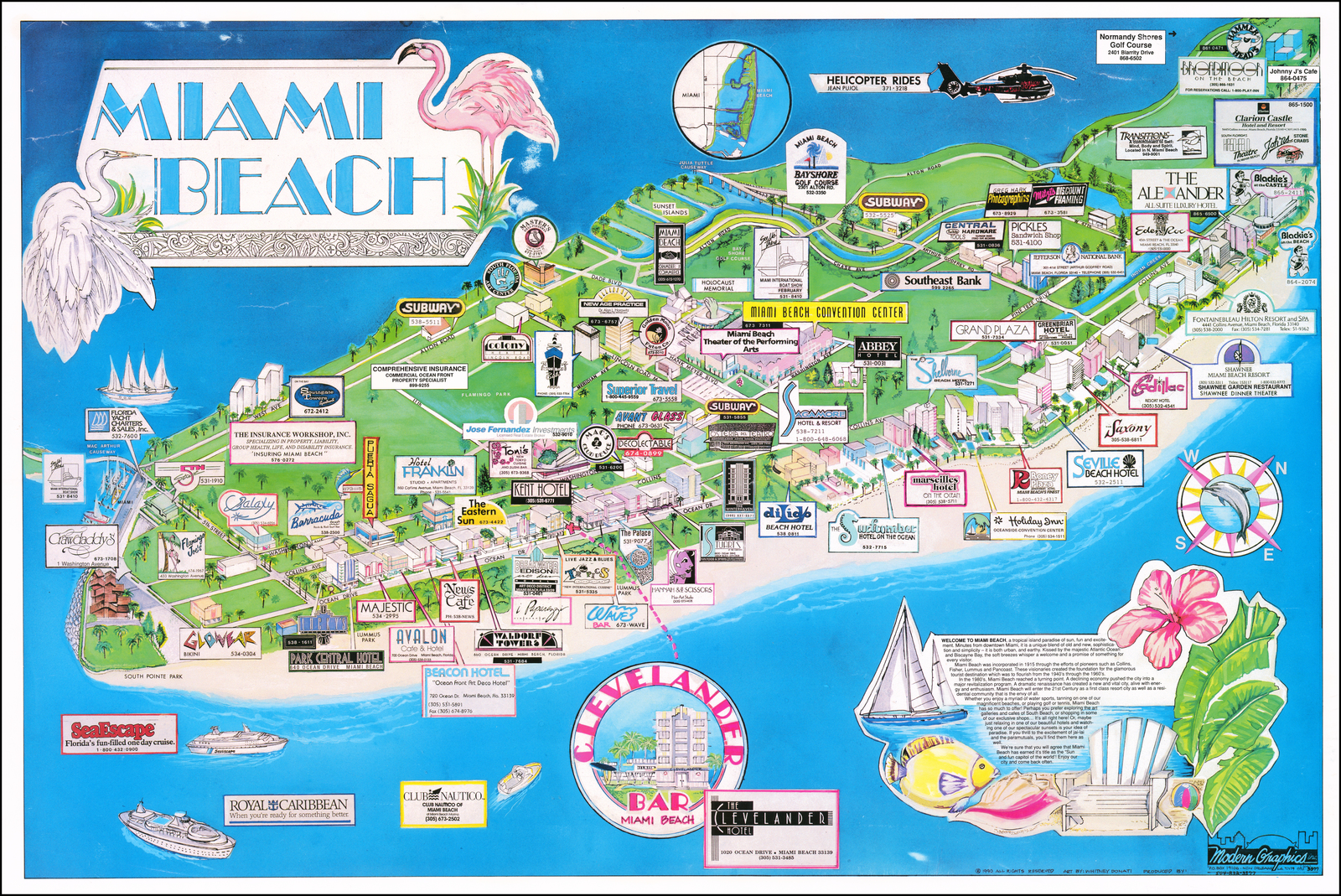 Map Of Miami Beach Area – USTrave.com