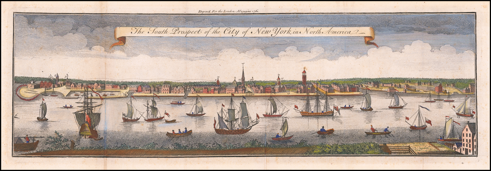 The South Prospect of the City of New York, in North America . . . 1761