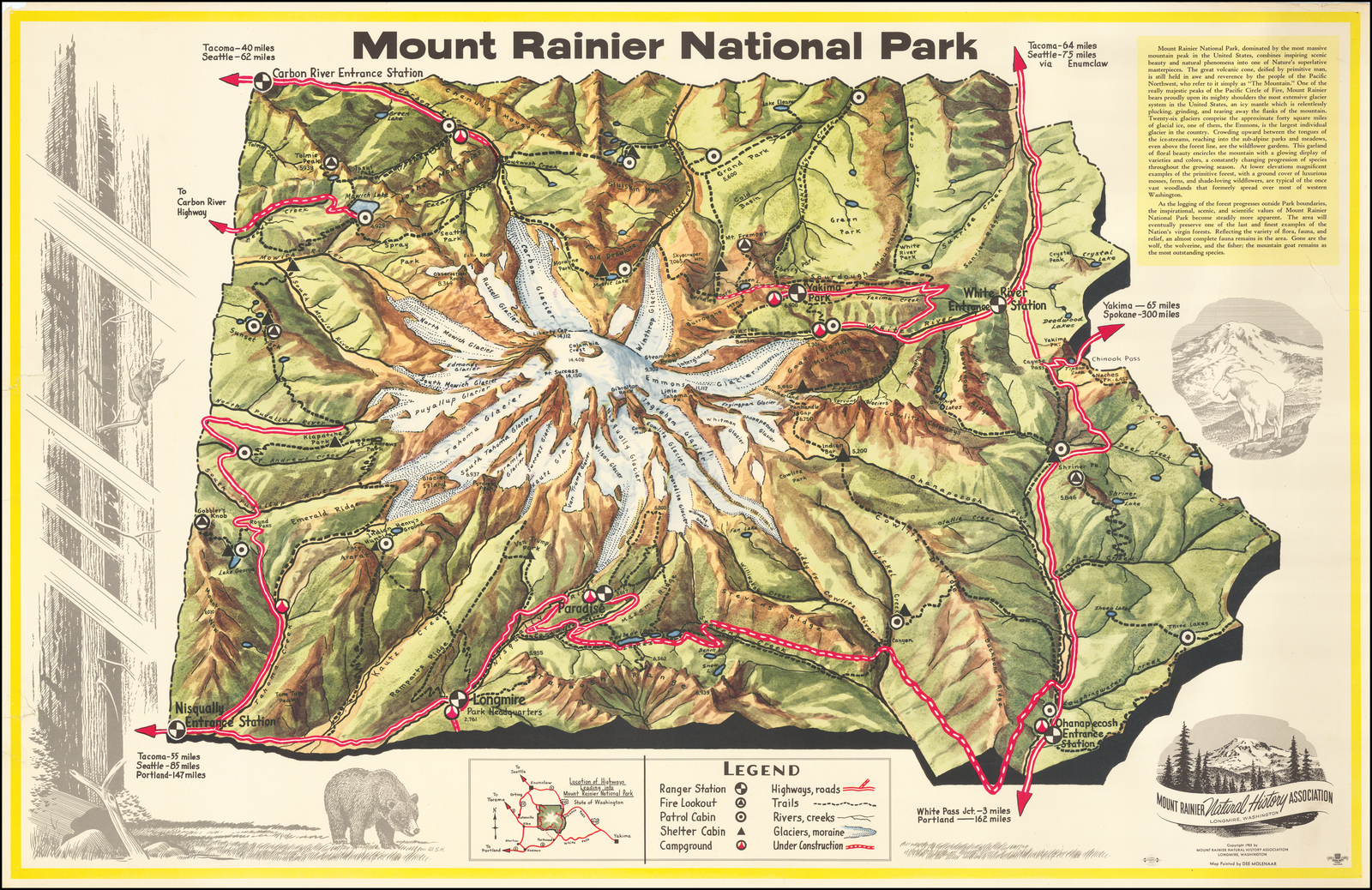 mount rainier map