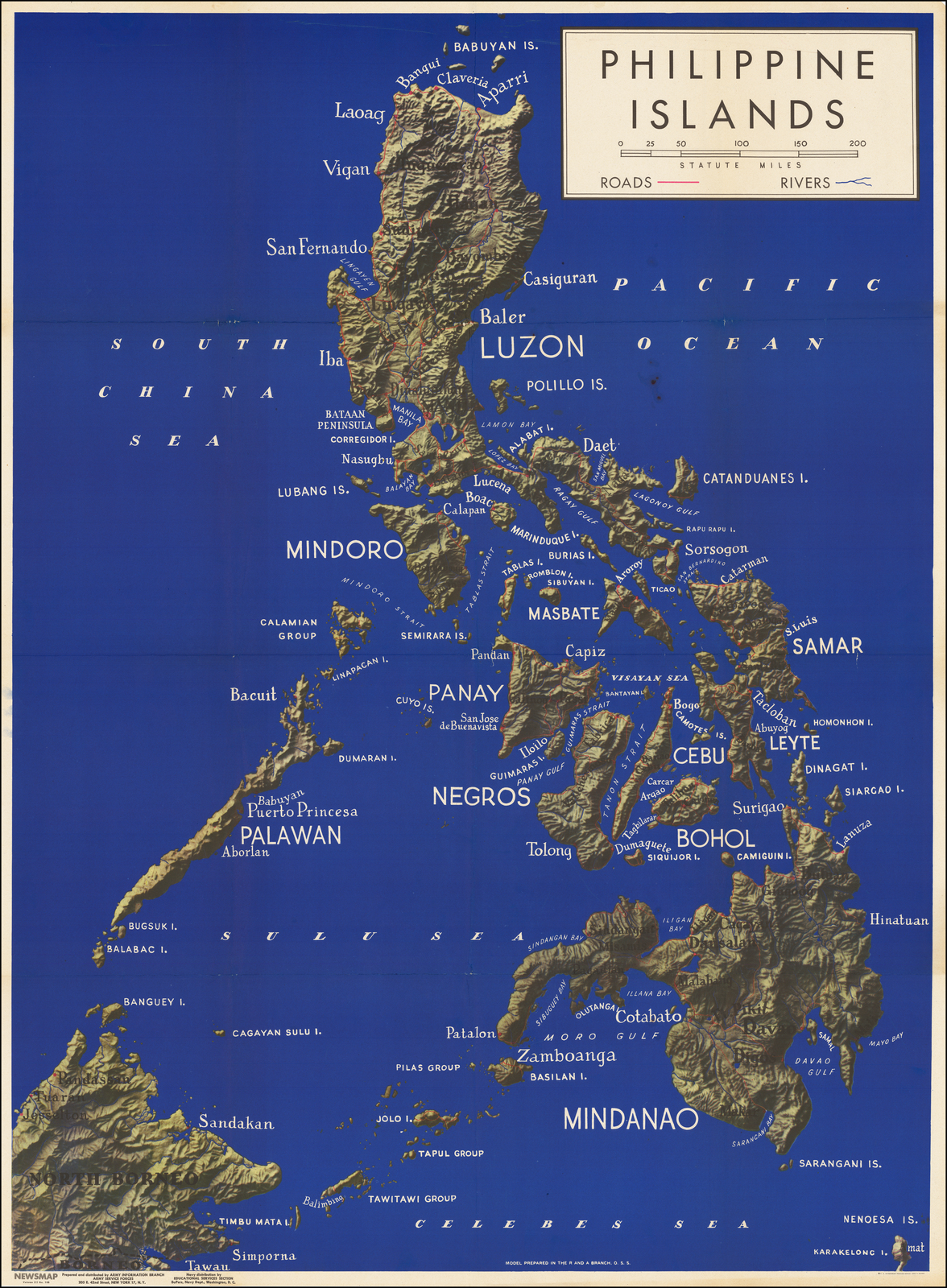 Detailed Map Of Philippine Islands