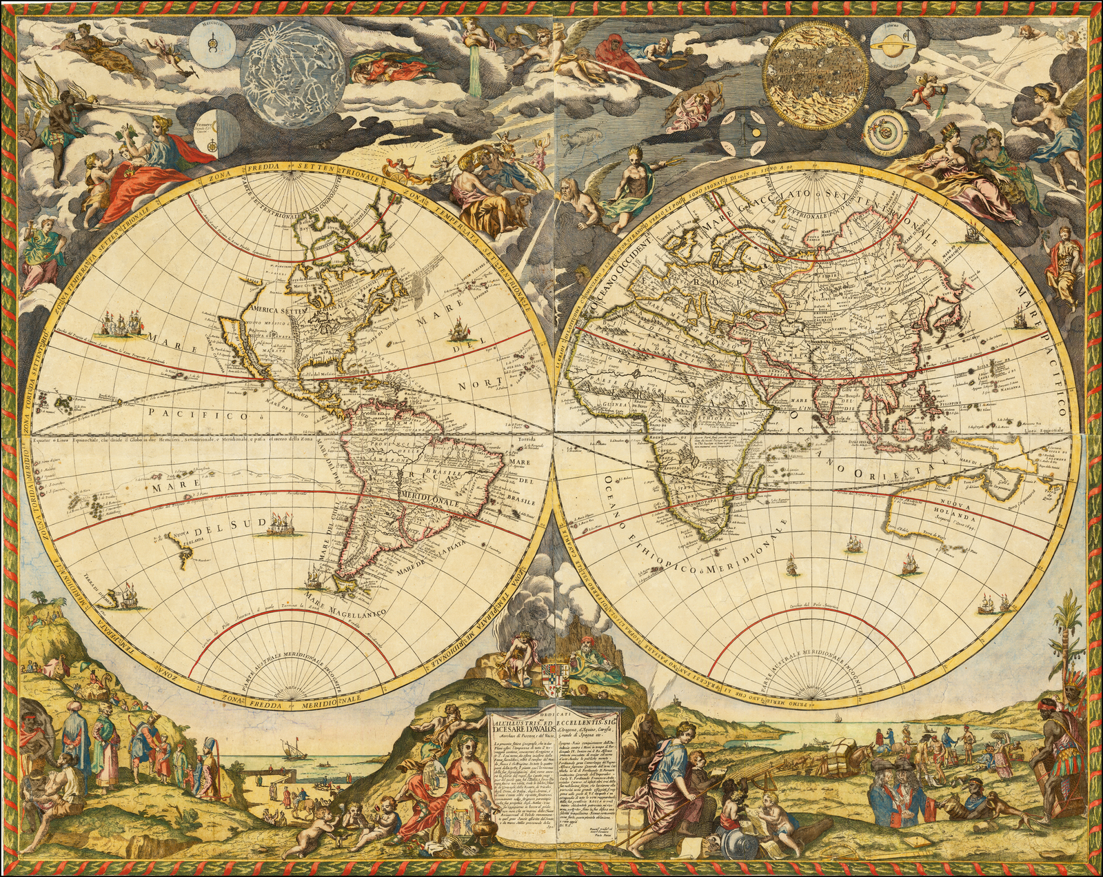 Старинные карты земли