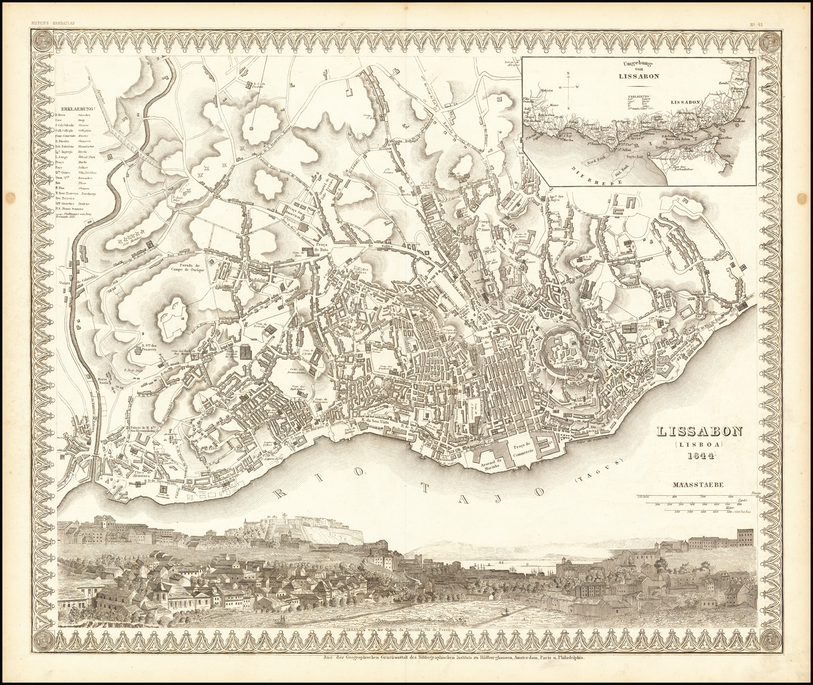 Mapa dos Reynos de Portugal e Algarve Feita sobre as Memorias