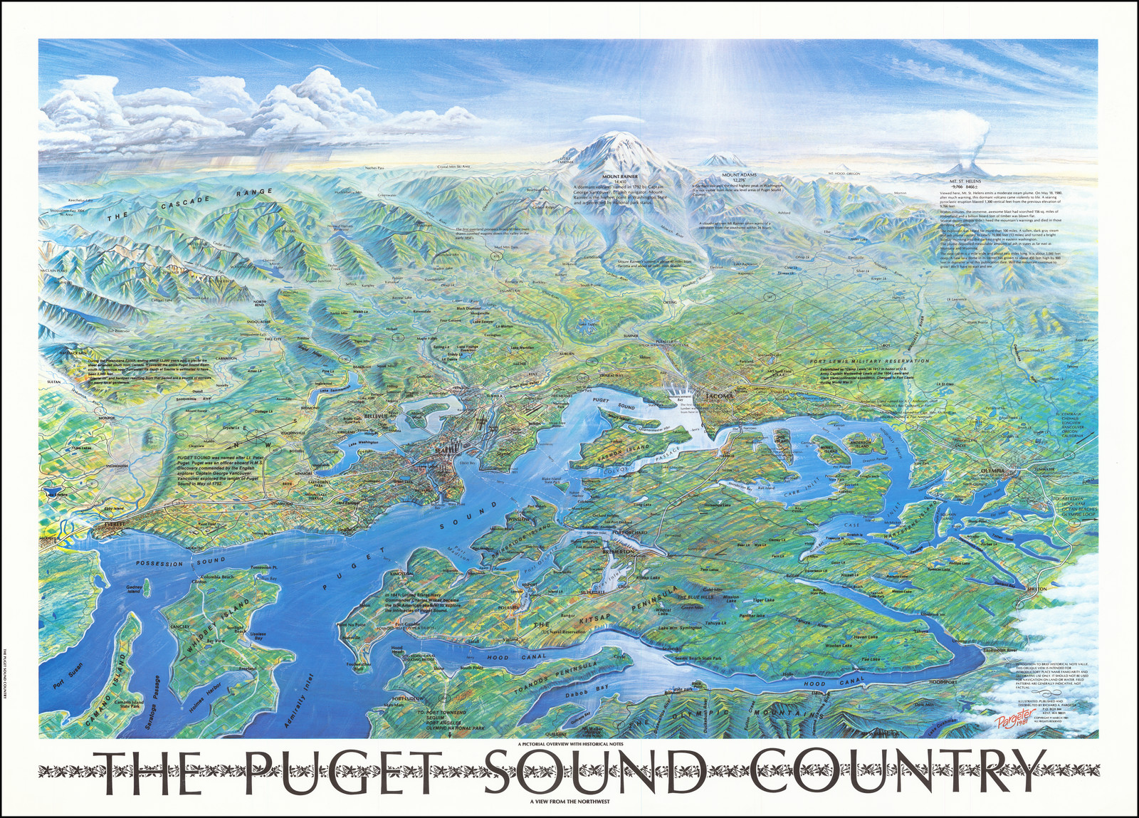 Vintage Puget Sound Map