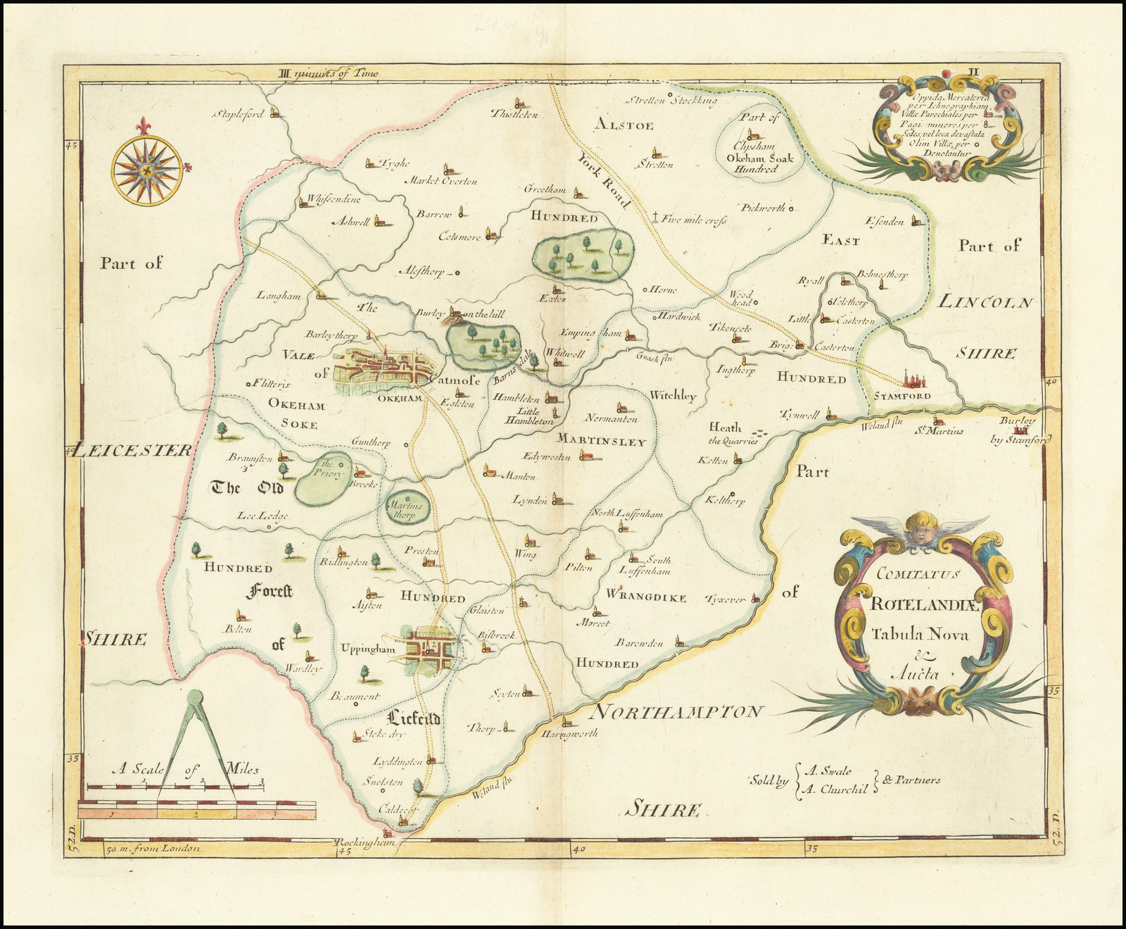 Comitatus Rotelandiae Tabula Nova & Aucta - Barry Lawrence Ruderman ...