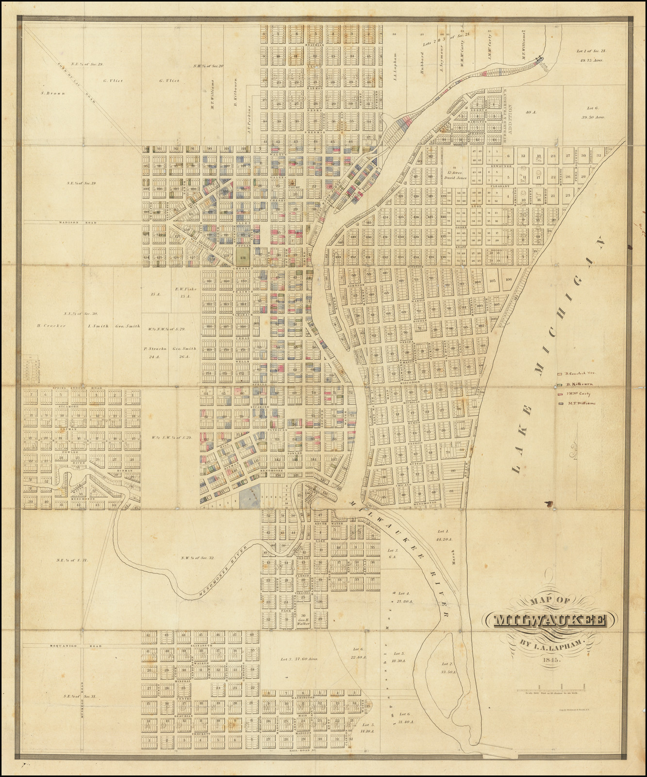 Map of Milwaukee | Population in 18[35] None | In 1843 6068.