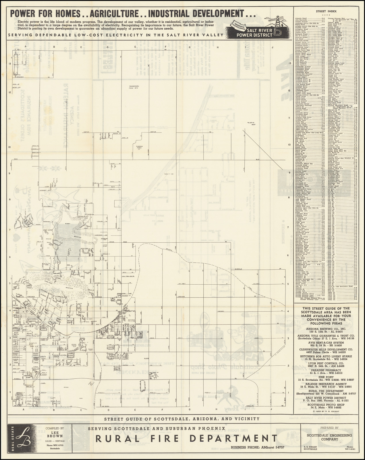 physical map of scottsdale arizona