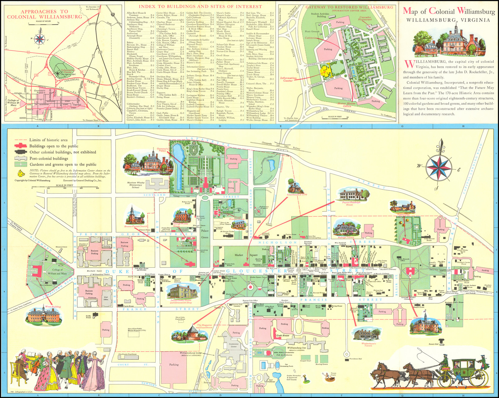 Map Of Colonial Williamsburg Va