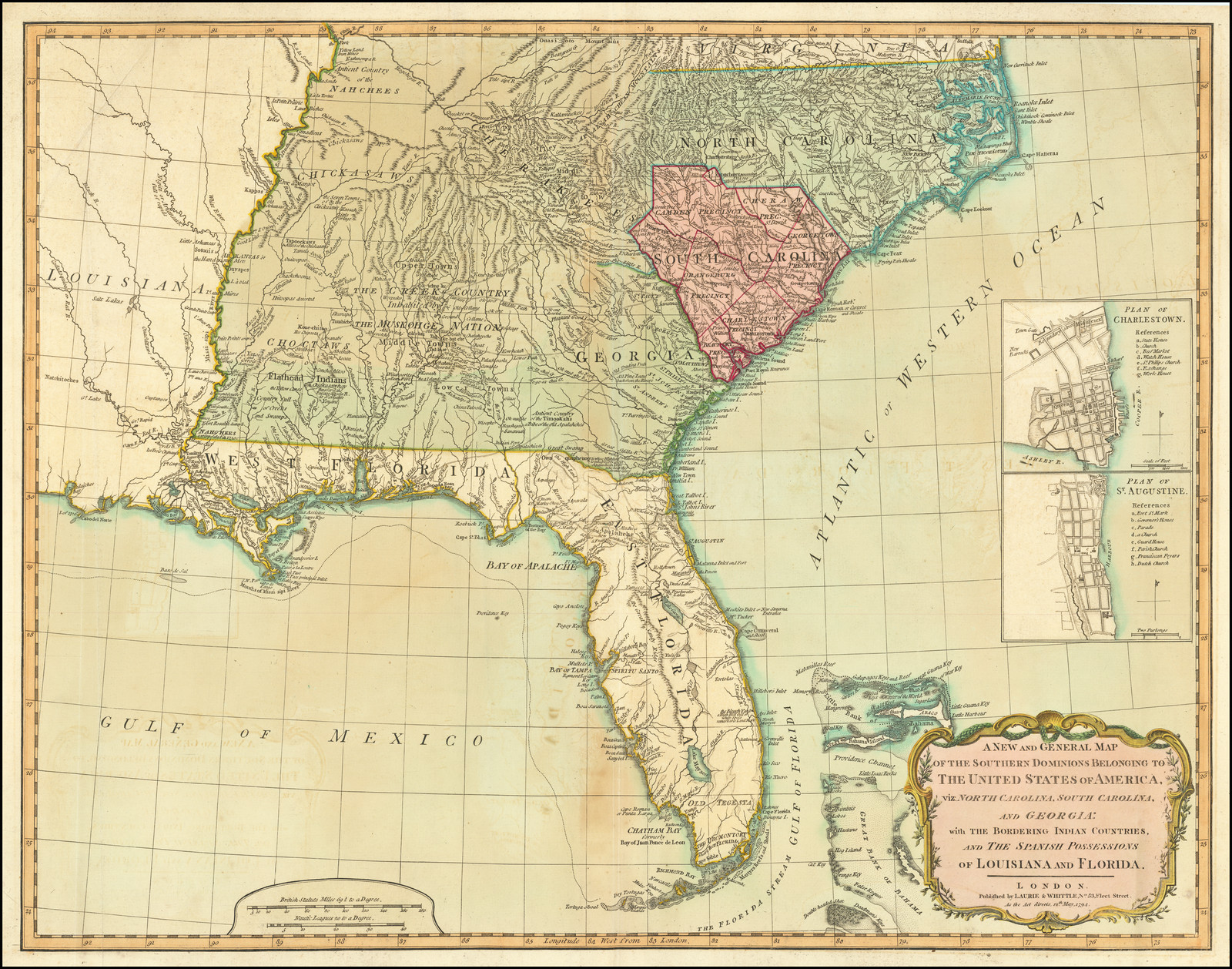 A New and General Map of the Southern Dominions Belonging to The United ...