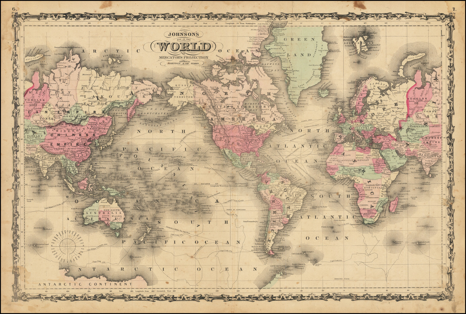 File:1864 Johnson Map of Louisiana, Mississippi and Arkansas