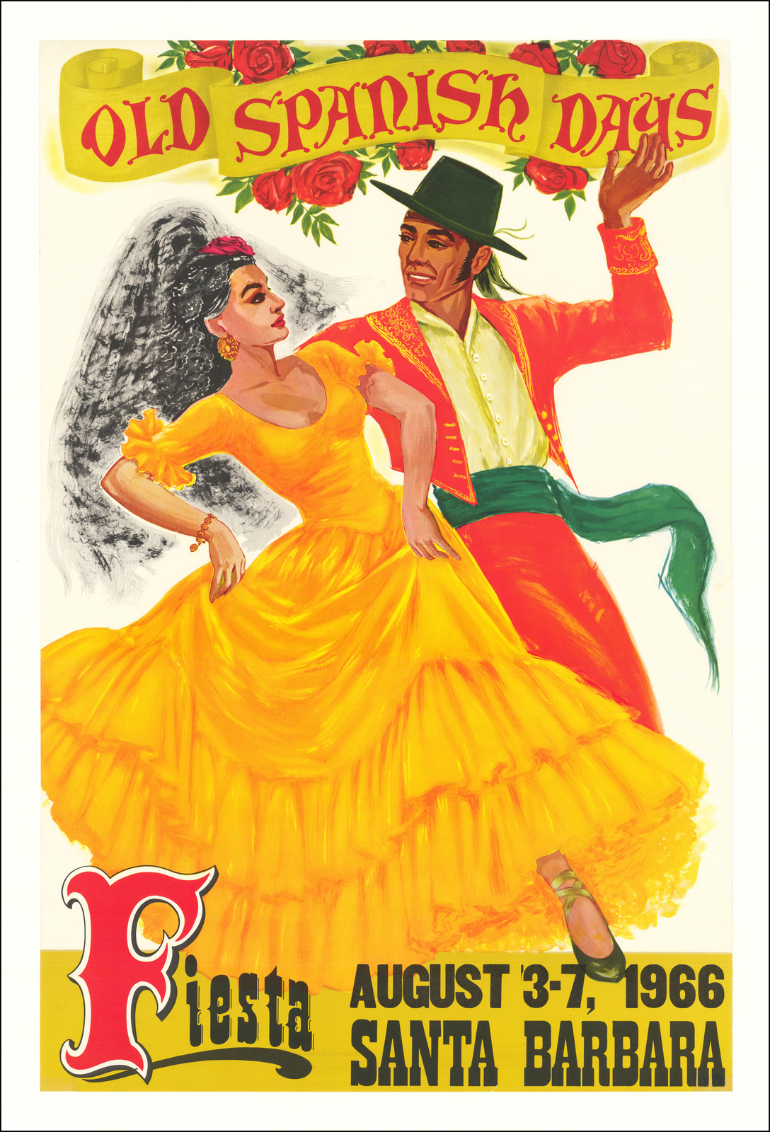(Santa Barbara) Old Spanish Days Fiesta August 37 1966 Santa Barbara