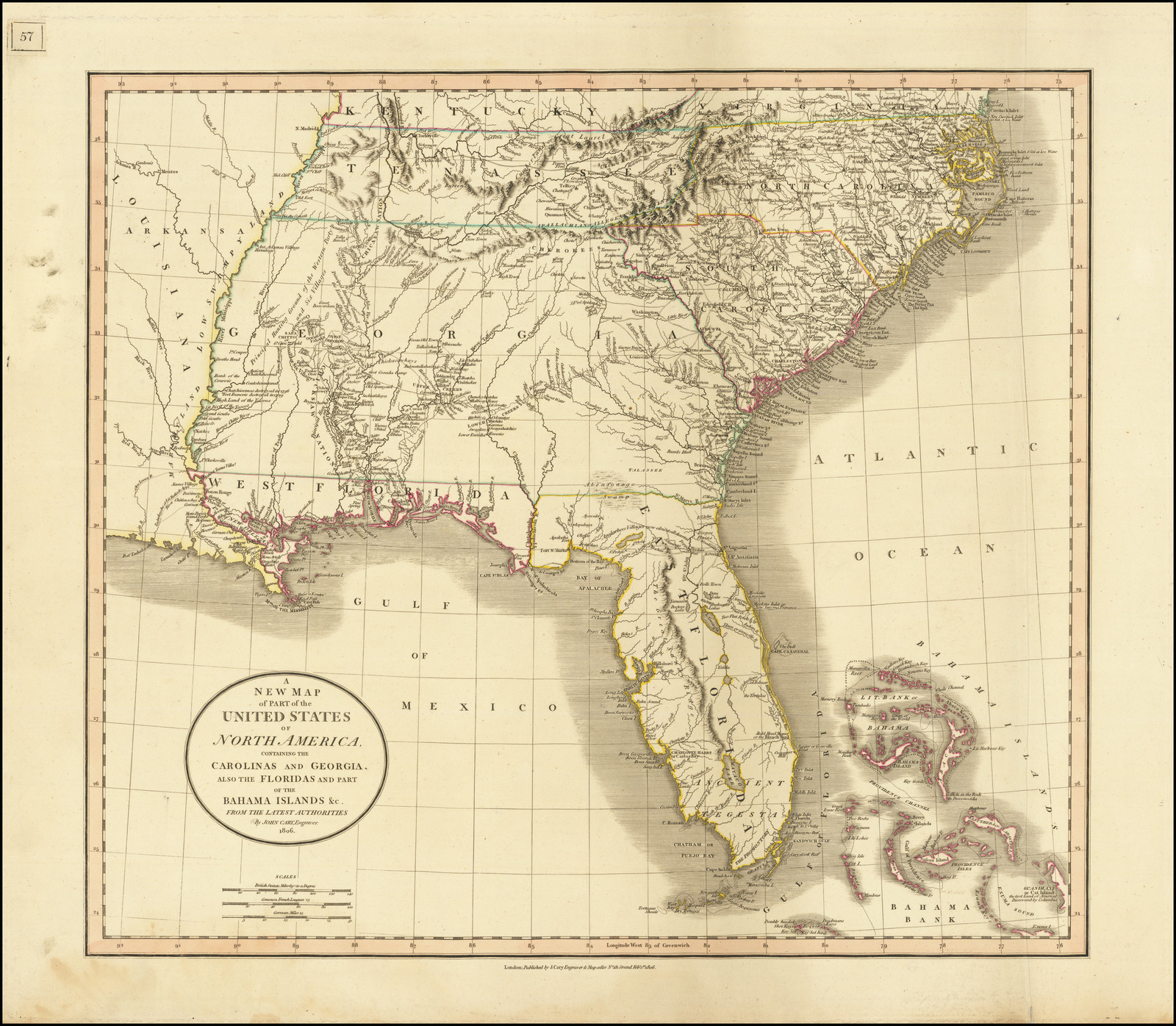 A New Map of Part of the United States of North America Containing The ...