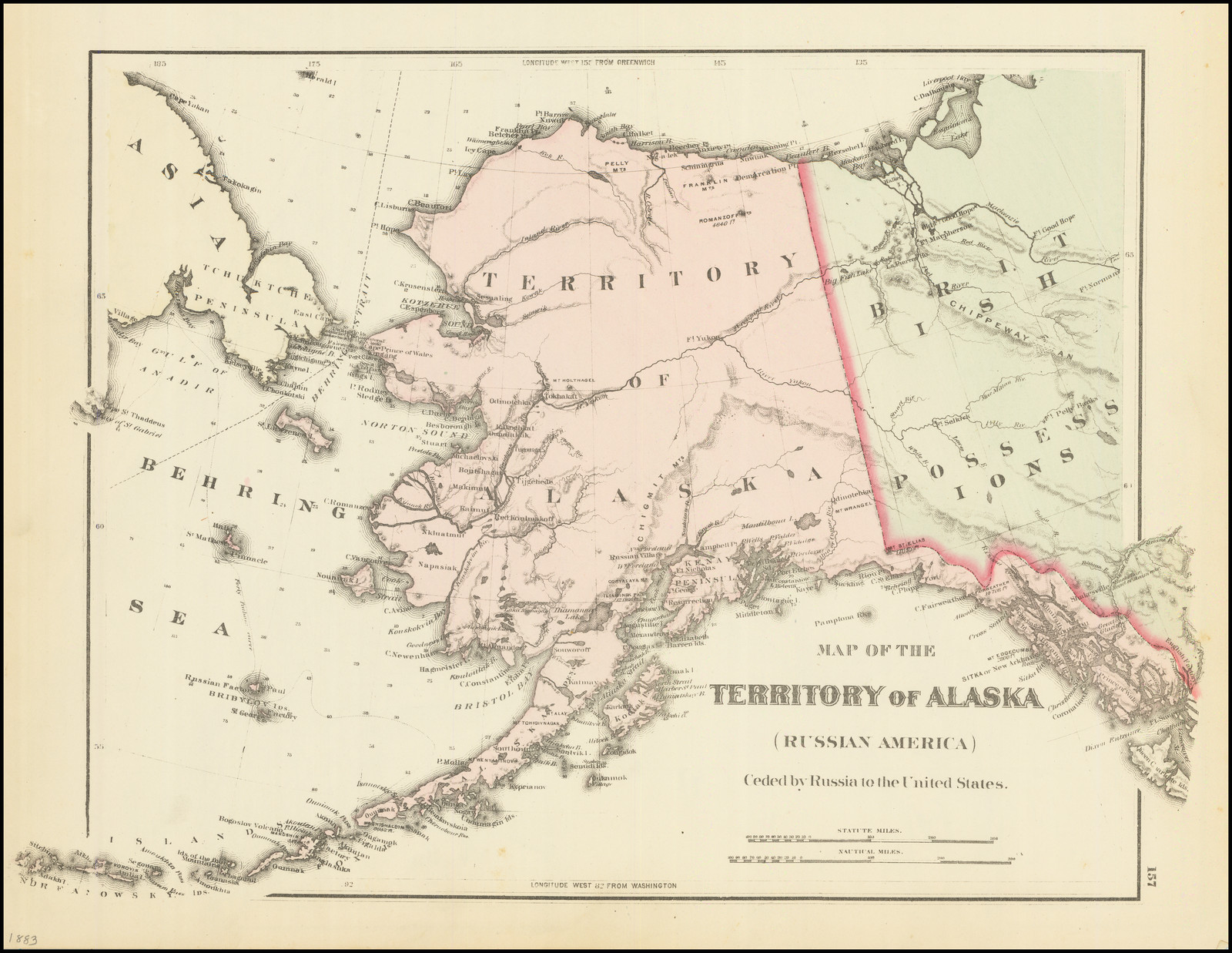 alaska russia map